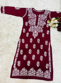 Heavy Modal Cotton premium Kurta - Chikankari official