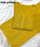 Heavy Muqaish work zoya Rayon Soft 2pc Set - Chikankari official