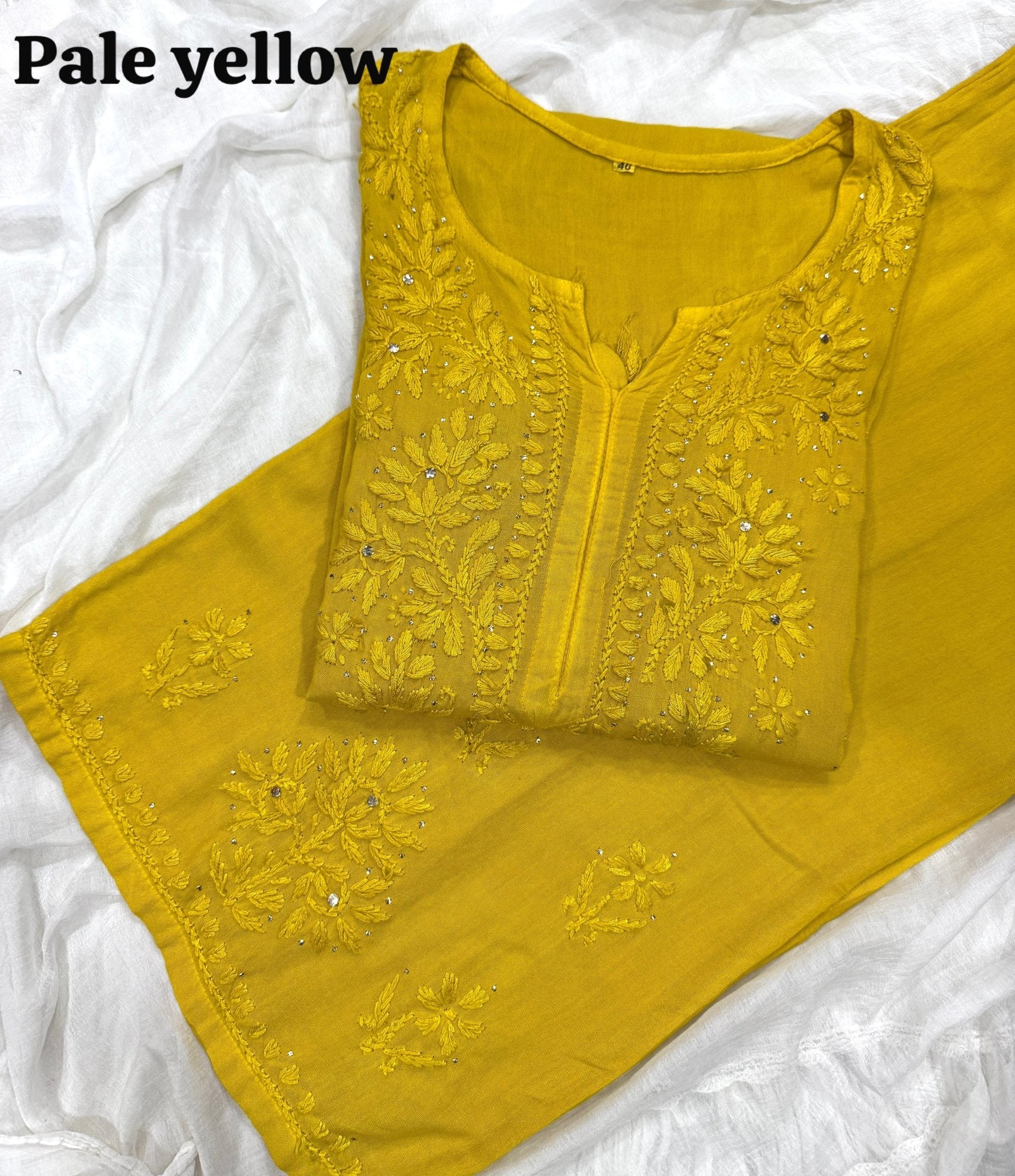 Heavy Muqaish work zoya Rayon Soft 2pc Set - Chikankari official