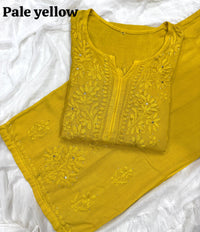Heavy Muqaish work zoya Rayon Soft 2pc Set - Chikankari official