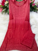 Heavy Ombre Dyed Modal Plazzo Combo - Chikankari official