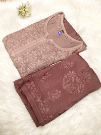 Heavy Ombre Dyed Modal Plazzo Combo - Chikankari official