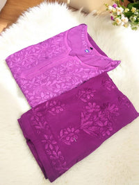Heavy Ombre Dyed Modal Plazzo Combo - Chikankari official