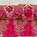 Heavy Organza silk Saree - Chikankari official