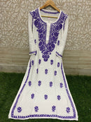 Heavy Rayon Cotton Kurti with Lycra pant - Chikankari official