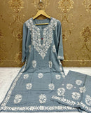 Heavy Rayon plazzo Chikankari combo - Chikankari official