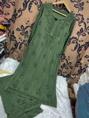 Heavy Silk Rayon Plazzo combo in Pretty shades - Chikankari official