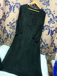 Heavy Silk Rayon Plazzo combo in Pretty shades - Chikankari official