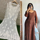 Heavy Viscose Front and Back side Worked Kurta - Chikankari official