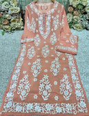 Heavy Work Big Buta Modal Plazo set - Chikankari official