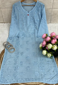 Heavy work co - ord cotton set - Chikankari official