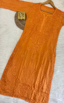 Heavy work Modal cotton Daman - Chikankari official