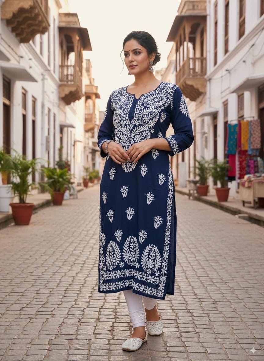 Heavy work Modal pure Quality - Chikankari official