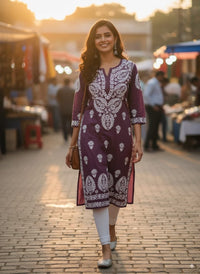 Heavy work Modal pure Quality - Chikankari official