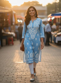 Heavy work Modal pure Quality - Chikankari official