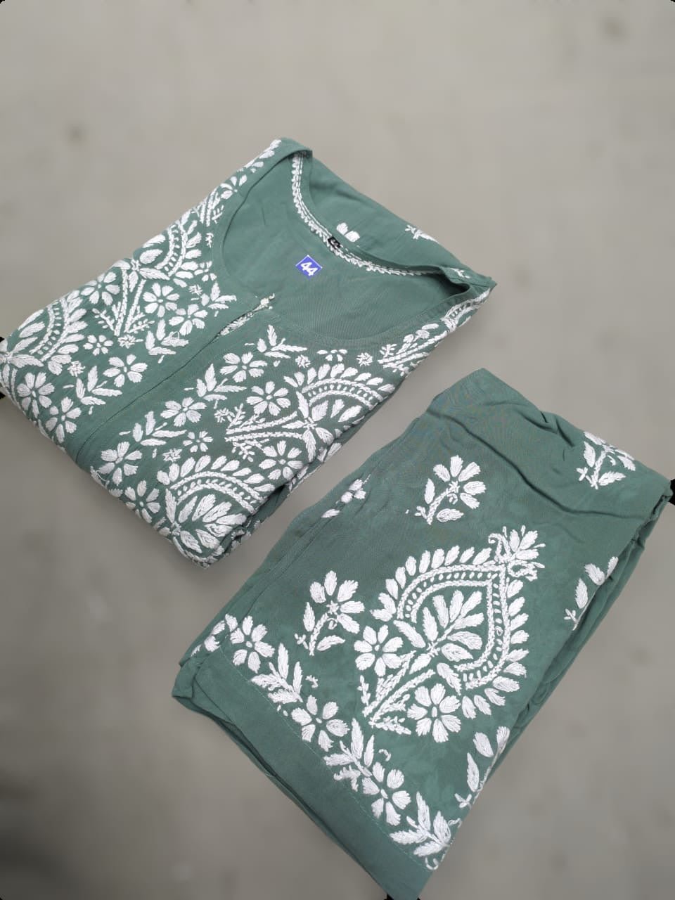 Heavy work Modal Set - Chikankari official