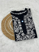 Heavy Work Rayon chikan Kurtis - Chikankari official