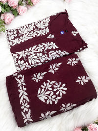 Heavy work Rayon Plazzo Set Roopal Special - Chikankari official