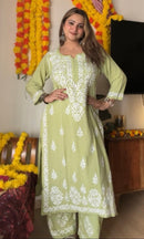Heavy work Rayon Plazzo Set Roopal Special - Chikankari official