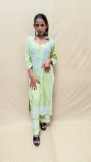 Heavy work Rayon Plazzo Set Roopal Special - Chikankari official