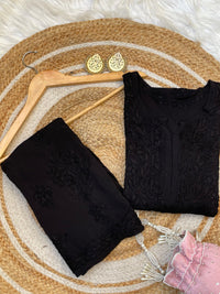 Heavy Work Soft Dyeable modal Plazzo set - Chikankari official