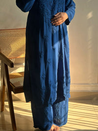 Heavy Work Soft Dyeable modal Plazzo set - Chikankari official