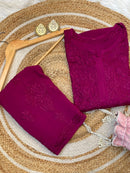 Heavy Work Soft Dyeable modal Plazzo set - Chikankari official