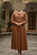 Heavy Yoke Chikankari Handwork Rayon Gown | Chikankari Official - Chikankari official