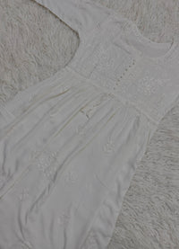 Heavy Yoke Chikankari Handwork Rayon Gown | Chikankari Official - Chikankari official