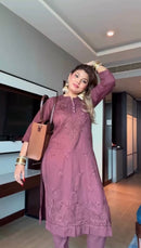 Hifazat Chikankari in Luxury Shade 2pc Pure Cotton - Chikankari official