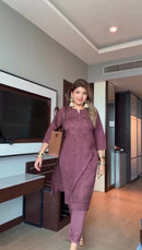 Hifazat Chikankari in Luxury Shade 2pc Pure Cotton - Chikankari official