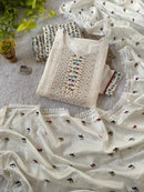 Hifazat Designer 3pc Cotton Set - Chikankari official