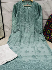 High quality muslin Kurta - Chikankari official