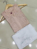 High quality muslin Kurta - Chikankari official