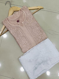 High quality muslin Kurta - Chikankari official