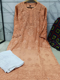 High quality muslin Kurta - Chikankari official