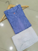 High quality muslin Kurta - Chikankari official