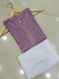 High quality muslin Kurta - Chikankari official