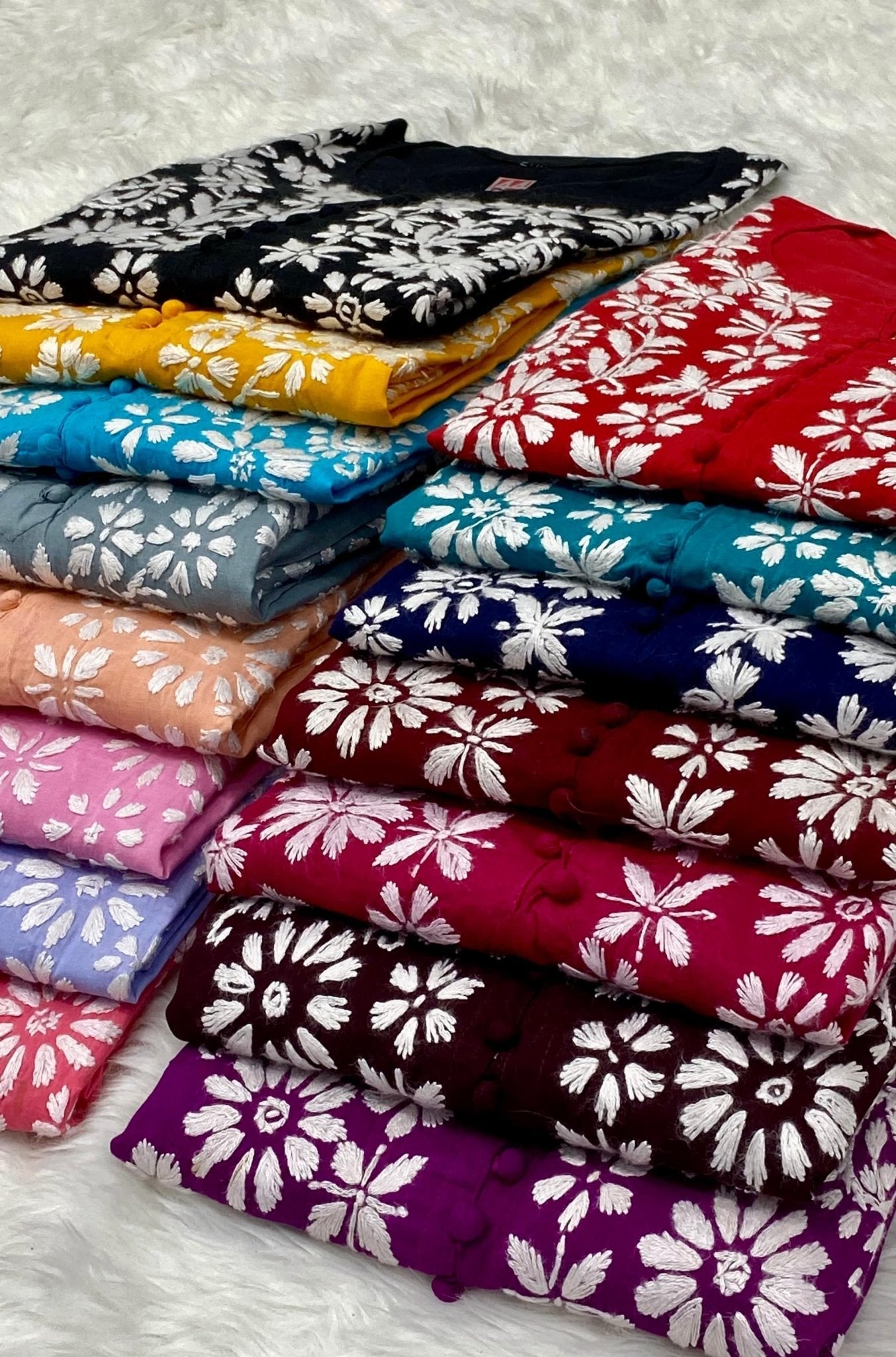 High quality pure cotton kurtis - Chikankari official