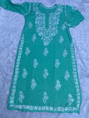 Hoor chikan modal kurta - Chikankari official