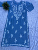 Hoor chikan modal kurta - Chikankari official