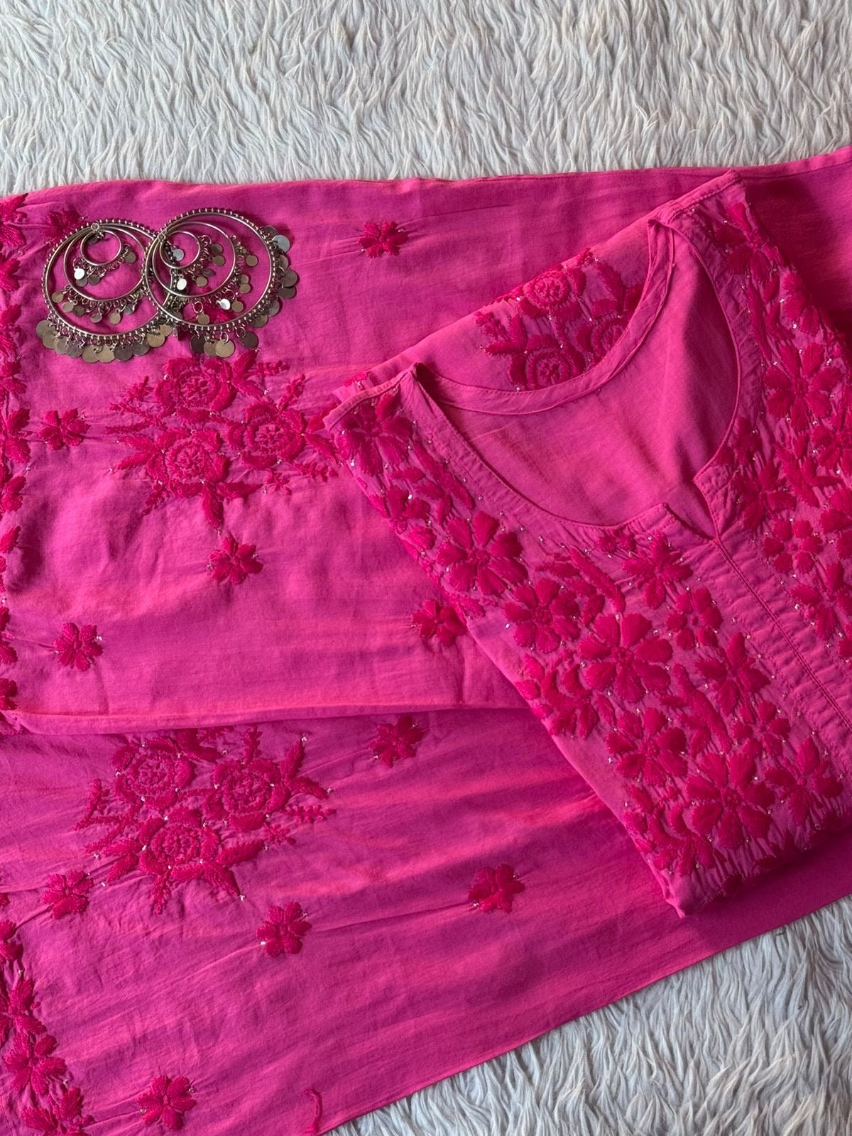 Hoor Muqaish Kurta with Plazzo - Chikankari official