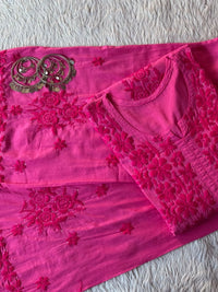 Hoor Muqaish Kurta with Plazzo - Chikankari official