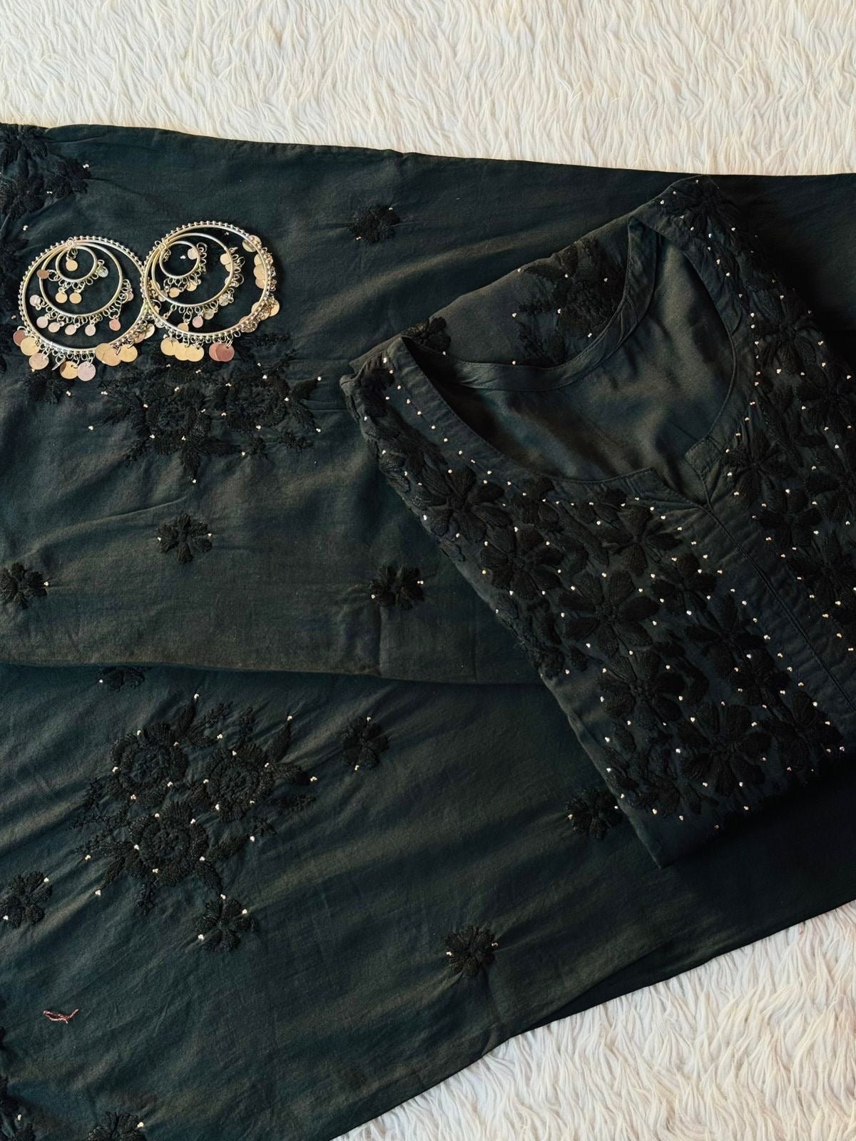 Hoor Muqaish Kurta with Plazzo - Chikankari official