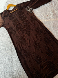 Hoor Muqaish Kurta with Plazzo - Chikankari official