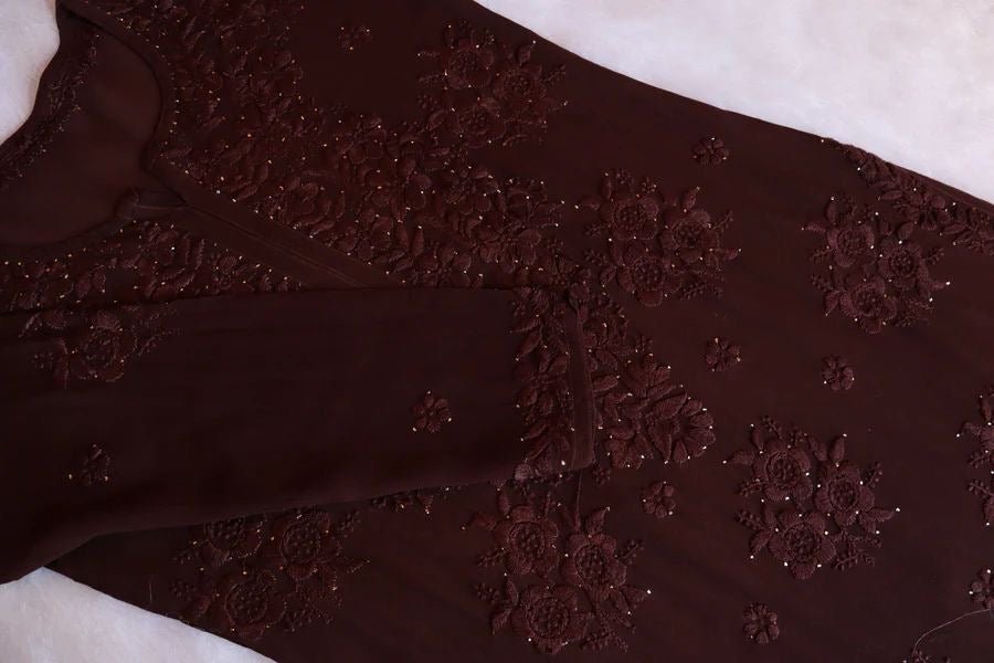 Hoor Muqaish Kurta with Plazzo - Chikankari official