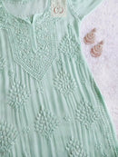 Hoor Viscose With Muqaish Work - Chikankari official