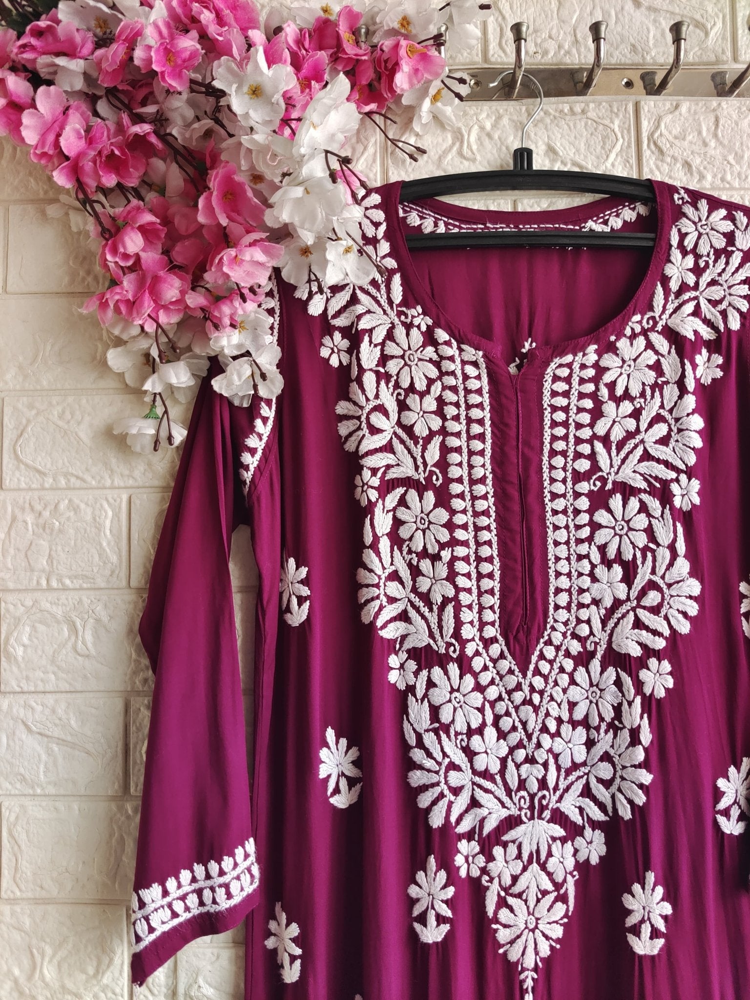 Iddat Comfy Pure Modal cotton - Chikankari official