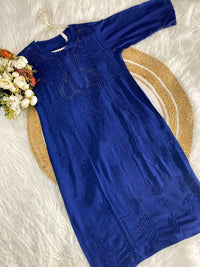 Import Quality Soft Rayon Kurti and Plazzo co ord - Chikankari official