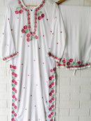 Inayat 3d Rose Threaded Kurta & Plazzo - Chikankari official